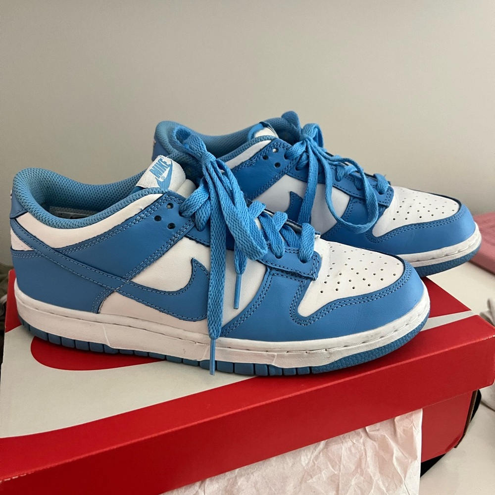 Nike Light Blue and White Sneakers